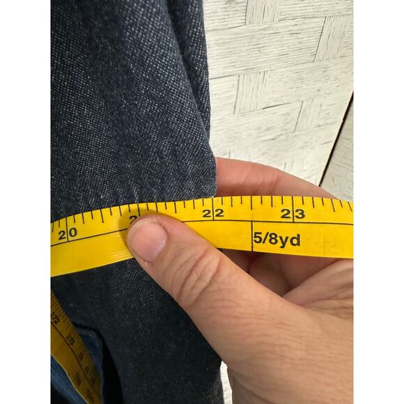 Liz Claiborne women’s denim dress button front ruffles collar pockets plus size - Picture 6 of 11